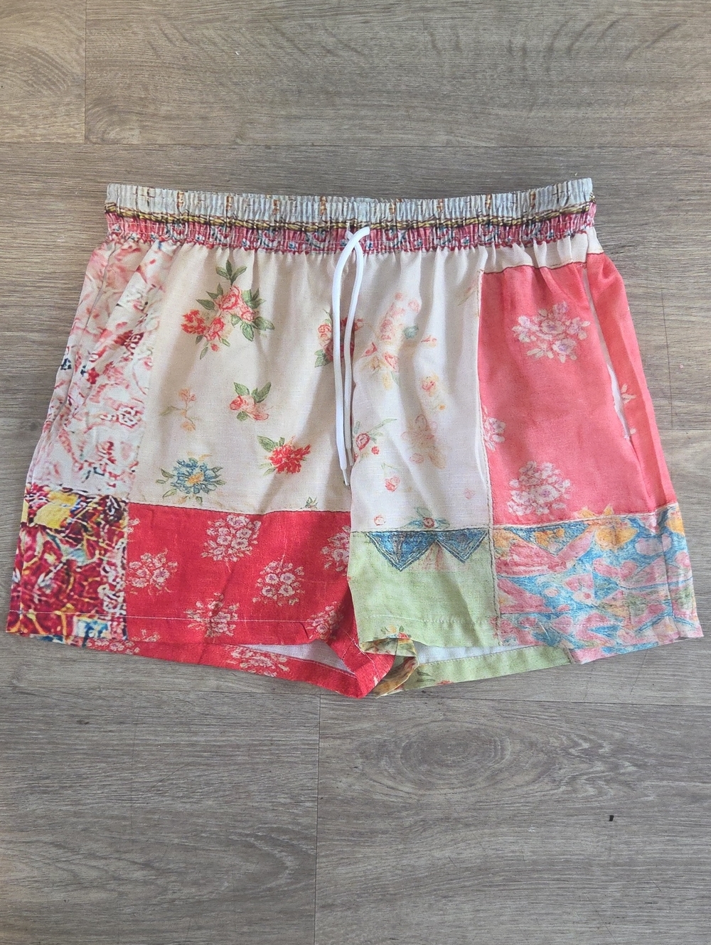 Boho Patchwork Floral Women’s Shorts - Multicolor